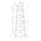 Monarch Specialties Bookshelf, Bookcase, Etagere, Corner, 5 Tier, 72"H, Office, Bedroom, Laminate, Black, Contemporary I 2499 - alternate 5